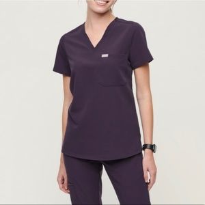 Set Purple Shadow Catarina One-Pocket Scrub Top Zamora Jogger brand new small